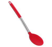 HANABASS Utensilio de Cocina de Silicona Cuchara para Servir y Ensalada Resistente al Calor y Multipropósito Rojo 1 Pieza Adecuado para Uso Diario