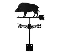HANABASS Veleta De Cerdo, Veleta De Techo, Jabalí Weathervanes, De Viento para Jardin, Paleta De Clima MetáLico con Flecha Ornamento Dirección del Viento para Patio Exterior Granero