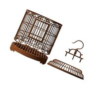 HANABASS Villa Birdcage Grande Estilo Vintage De Plástico para Periquitos Agapornis Cacatúas Pinzones Cebra Uso Interior Exterior