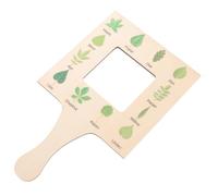 HANABASS Visor Natural de Madera para Guía de Observación Infantil Marco de Madera de Herramienta para Identificación y Exploración al Aire