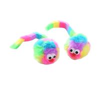 Hanabitx 10 Uds. RatóN de Peluche de Conejo ArcoíRis, Incluye Rattonita, Resistente una Mordeduras, Juego Interactivo, Suministros para Mascotas