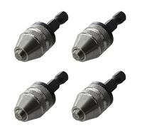 Hanabitx 4X + Negro 6mm Keyless Broca de Taladro Portabrocas Pronto Modificar Adaptador Convertidor Hexadecimal Vástago