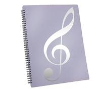 Hanabitx Carpeta de Partituras, Capacidad de 60 PáGinas, Carpeta/Soporte para Partituras, Se Adapta Al TamañO de Carta A4, Escribible y Desmontable (PúRpura)