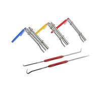Hanabitx Kit de herramientas de instalación de sello de varilla de cilindro hidráulico, 5 piezas, herramienta de sellado de metal