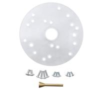 Hanabitx Kit de placa base de enrutador para fresadoras de recorte, placa de enrutador compacta con tornillos, placa base universal duradera, fácil de instalar, fácil de usar