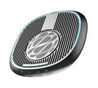 Hanabitx Simulador de movimiento del ratón, temporizador de ratón, jiggler de ratón, controlador de movimiento libre con 7 luces RGB simulación de movimiento del ratón (negro)