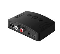 Hanabitx Transmisor Receptor de Audio Bluetooth 5.3 Adaptador de Audio InaláMbrico de MúSica EstéReo USB RCA AUX de 3,5 mm para PC Altavoz del AutomóVil