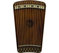 Hanago MD28 - Arpa para guitarra (16 cuerdas pero 28 notas) diapasón de un solo traste con matriz de piano, tamaño A4 portátil, madera maciza (caoba oscura)