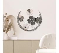 Hanah Home Accesorio de pared de metal decorativo hecho a mano, 70 x 62 x 4 cm, 100% metal, diseño único pintado a mano, perfecto para decoración del hogar y amantes del arte