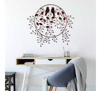 Hanah Home Accesorio de pared de metal decorativo hecho a mano, 75 x 86 cm, 100% metal (1,5 mm), diseño único pintado a mano, perfecto para decoración del hogar y amantes del arte