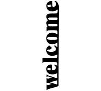 Hanah Home Accesorio de pared de metal decorativo negro elegante, 18 x 98 cm, 100% metal, 1,5 mm de grosor, fácil montaje en pared, perfecto para decoración moderna del hogar