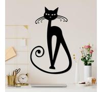 Hanah Home Accesorio de pared de metal decorativo negro elegante, 37 x 60 cm, 100% metal, 1,5 mm de grosor, perfecto para decoración moderna del hogar y arte de pared único