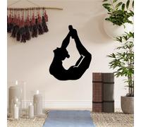 Hanah Home Accesorio de pared de metal decorativo negro elegante, 38 x 50 cm, 100% metal, 1,5 mm de grosor, perfecto para decoración moderna del hogar y arte de pared único