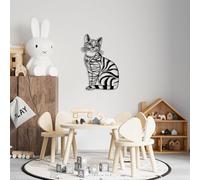Hanah Home Accesorio de pared de metal decorativo negro elegante, 46 x 68 cm, 100% metal, 1,5 mm de grosor, perfecto para decoración moderna del hogar y arte de pared único