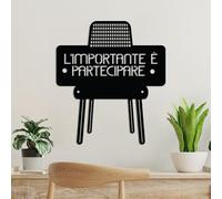 Hanah Home Accesorio de pared de metal decorativo negro elegante, 50 x 56 cm, 100% metal, 1,5 mm de grosor, perfecto para decoración moderna del hogar y arte de pared único