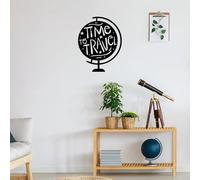 Hanah Home Accesorio de pared de metal decorativo negro elegante, 55 x 70 cm, 100% metal (1,5 mm de grosor), fácil montaje en pared, perfecto para decoración moderna del hogar