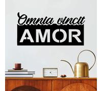 Hanah Home Accesorio de pared de metal decorativo negro elegante, 60 x 30 cm, 100% metal, 1,5 mm de grosor, perfecto para decoración moderna del hogar y arte de pared único