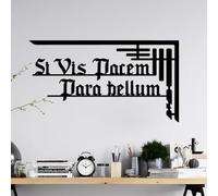 Hanah Home Accesorio de pared de metal decorativo negro elegante, 60 x 33 cm, 100% metal, 1,5 mm de grosor, perfecto para decoración moderna del hogar y arte de pared único