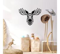 Hanah Home Accesorio de pared de metal decorativo negro elegante, 70 x 54 cm, 100% metal (1,5 mm de grosor), fácil montaje en pared, perfecto para decoración moderna del hogar