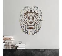 Hanah Home Accesorio decorativo de pared de metal pintado a mano, 40 x 50 cm, 100% metal, 1,5 mm de grosor, variaciones de color únicas, perfecto para decoración del hogar