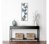Hanah Home Accesorios de pared de metal pintados a mano, 32 x 90 x 5 cm, 100% metal, variaciones de color únicas, perfecto para decoración del hogar y amantes del arte
