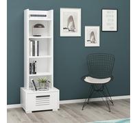 Hanah Home Bookshelf, Blanco, Talla única