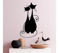 Hanah Home Elegante accesorio decorativo de pared de metal negro, 30 x 60 cm, 100% metal, 1,5 mm de grosor, perfecto para decoración moderna del hogar y arte de pared único