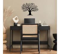 Hanah Home Elegante accesorio decorativo de pared de metal negro, 36 x 50 cm, 100% metal, 1,5 cm de grosor, perfecto para decoración moderna del hogar y arte de pared único