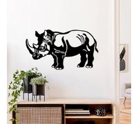 Hanah Home Elegante accesorio decorativo de pared de metal negro, 39 x 70 cm, 100% metal, 1,5 mm de grosor, ligero y fácil de colgar, perfecto para decoración moderna