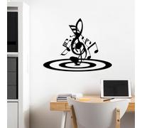 Hanah Home Elegante accesorio decorativo de pared de metal negro, 54 x 70 cm, 100% metal, 1,5 mm de grosor, ligero y fácil de colgar, perfecto para decoración moderna