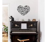 Hanah Home Elegante accesorio decorativo de pared de metal negro, 57 x 70 cm, 100% metal, 1,5 mm de grosor, perfecto para decoración moderna del hogar y arte de pared único