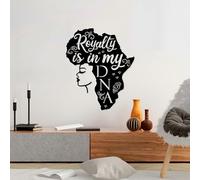 Hanah Home Elegante accesorio decorativo de pared de metal negro, 58 x 70 cm, 100% metal, 1,5 mm de grosor, ligero y fácil de colgar, perfecto para decoración moderna del hogar