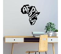 Hanah Home Elegante accesorio decorativo de pared de metal negro, 64 x 70 cm, 100% metal, 1,5 mm de grosor, fácil montaje en pared, perfecto para decoración moderna del hogar