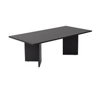 Hanah Home Elegante Mesa de café Negra, 100% melamina, Grosor: 18 mm, diseño Moderno para salón y salón, Duradero y Elegante