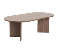 Hanah Home Elegante Mesa de café de Nogal, 119 cm x 60 cm x 39,8 cm, 100% melamina, 18 mm de Grosor, Salas y Espacios de Vida Modernos
