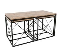 Hanah Home Juego de Mesa de café, 100% melamina revestida de partículas, Talla única