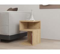 Hanah Home Mesa Lateral de Zafiro, 29,6 cm de Ancho x 45 cm de Alto x 31,4 cm de Profundidad | 100% melamina revestida de partículas, 18 mm de Grosor, Elegante y Funcional para Cualquier habitación