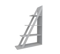 Hanah Home Modern White Bookshelf, 100 cm x 150 cm x 29,5 cm | 100% melamina revestida de partículas, 18 mm de Grosor, Pared de montaña, diseño escandinavo, Almacenamiento versátil