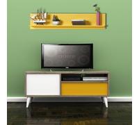 Hanah Home RAF-11, Melamina, Amarillo, Talla única