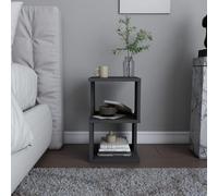 Hanah Home Scandinavian Nightstand Anthracite, 29,6 x 29,6 x 49,4 cm, 100% melamina revestida, 18 mm de Grosor, solución de Almacenamiento Elegante y Funcional