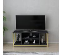 Hanah Home Soporte de televisión, Melamina, Anthracite Gold, Talla única