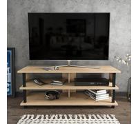 Hanah Home Soporte de televisión, Melamina, Black Oak, Talla única