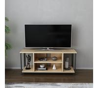 Hanah Home Soporte de televisión, Melamina, Black Oak, Talla única