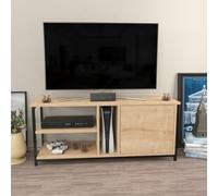 Hanah Home Soporte de televisión, Melamina, Black Oak, Talla única