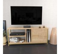 Hanah Home Soporte de televisión, Melamina, Oro Roble, Talla única