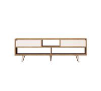 Hanah Home Soporte de televisión, Melamina, Roble Blanco, Talla única