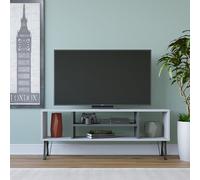 Hanah Home Soporte de televisión, Melamina, White Anthracite, Talla única