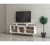 Hanah Home Soporte de televisión, Melamina, White Cordoba, Talla única