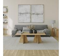 Hanah Home Tabla de café de Roble Zafiro, 120 x 60 x 40 cm, 100% melamina, 18 mm de Grosor, Elegante y Duradera para Espacios de Vida Modernos