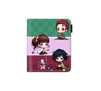 Hanaiette 1 cartera de piel corta con estampado de anime Demon Slayer periférico a todo color, 11,8 x 9 x 2 cm, Pink, Talla única, Anime